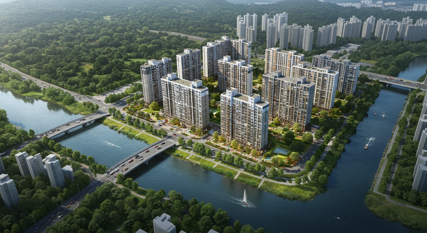 중동 신주거타운의 중심, 수성 푸르지오 리버센트