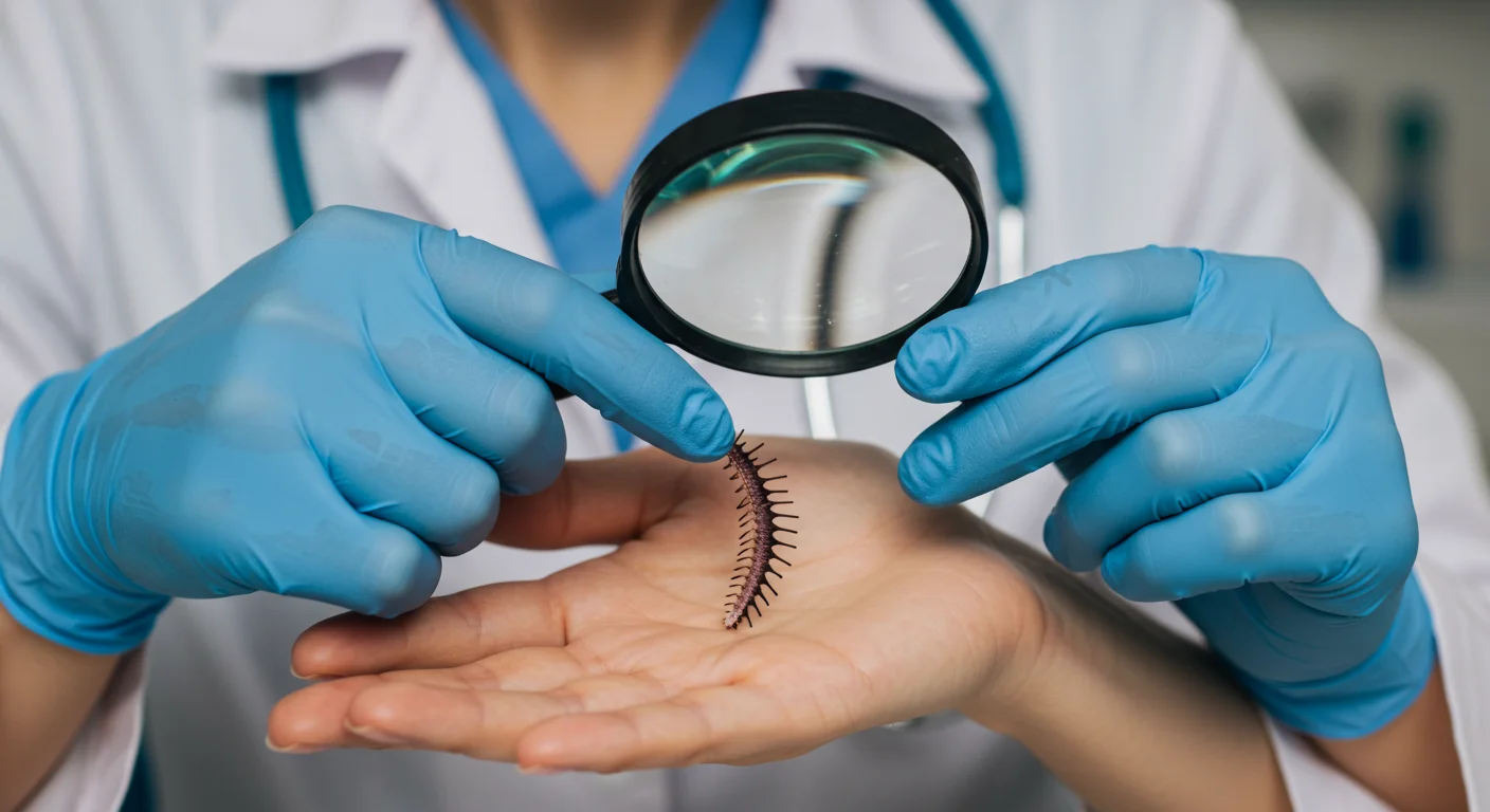 깊은 곳 또는 남은 성게 가시 파편 처리법